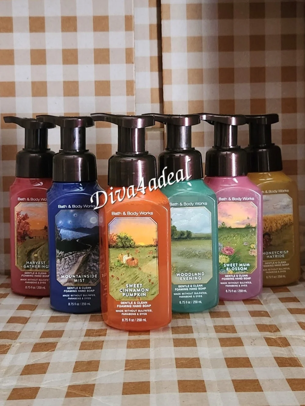 6X Bath & Body Works FALL 2.0 8.75 FL OZ Foam Hand Soap Bundle